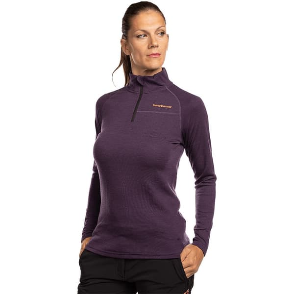 Trangoworld Trx2 Wool Pro Vd Puolivetoketjullinen Fleecetakki Violetti XL Nainen