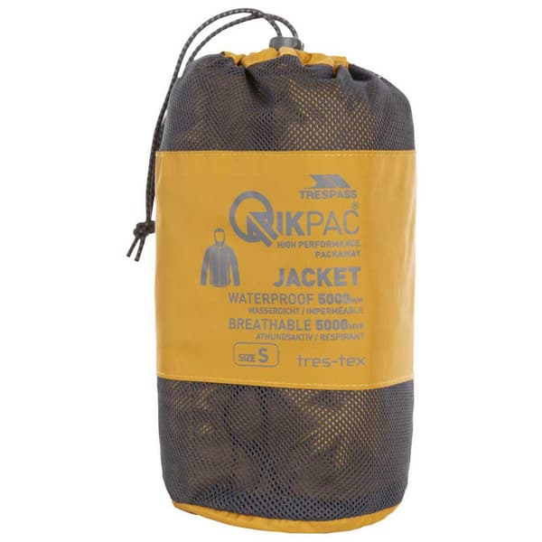 Trespass Qikpac X Jakke Gul 2XS Mand