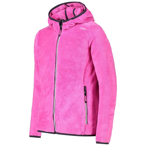 Cmp 38p1455 Fleecejacka Med Huva Rosa 4 Years