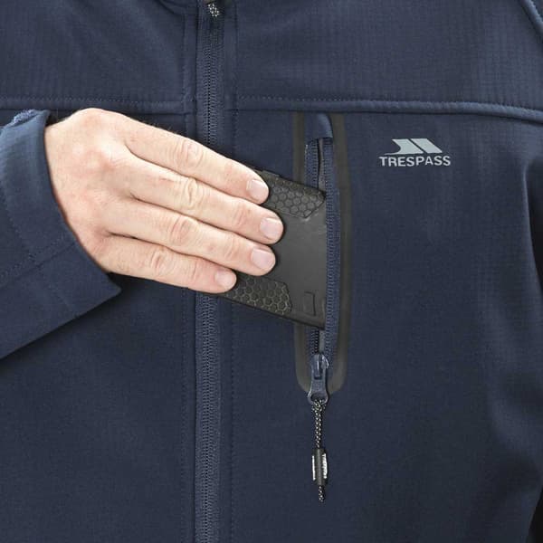 Trespass Accelerator Ii Softshelljacka Blå 2XS Man