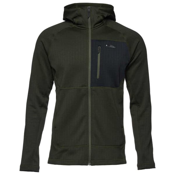 Black Diamond Factory Fleecejakke Med Fuld Lynlås Grøn XL Mand