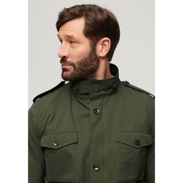 Superdry Merchant Technical Field Jacka Grönt L Man