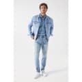 Miniatyrbillede 5 af 9: Salsa Jeans Trucker Denimjakke Blå M Mand