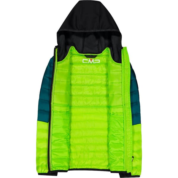 Cmp Hybrid Fix Hood 32z4474 Jakke Grøn 3 Years Dreng
