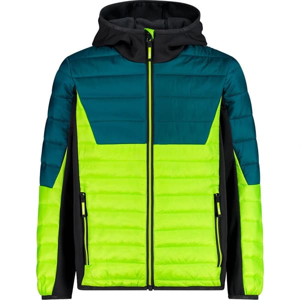 Cmp Hybrid Fix Hood 32z4474 Jakke Grøn 3 Years Dreng