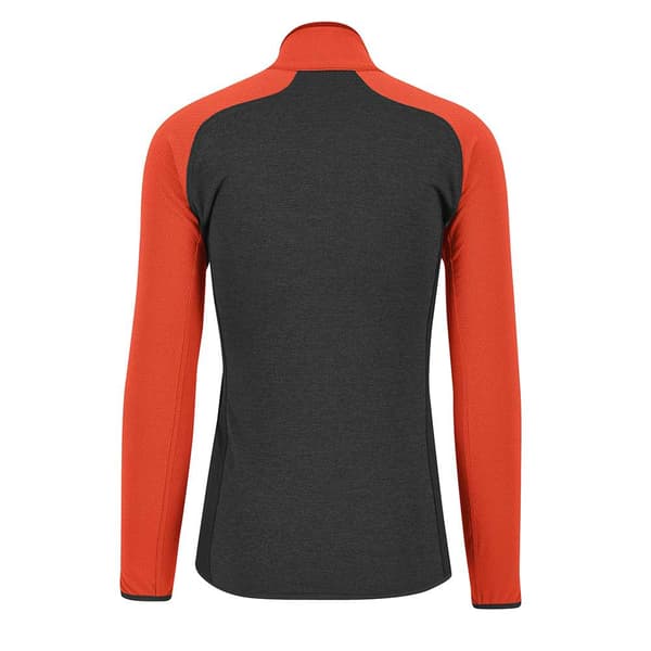 Karpos Odle Fleecejakke Med Fuld Lynlås Orange,Sort 2XL Mand