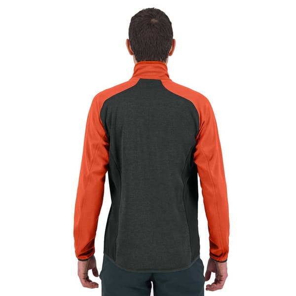 Karpos Odle Fleecejakke Med Fuld Lynlås Orange,Sort 2XL Mand