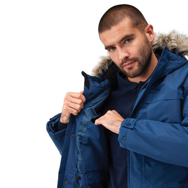 Regatta Volter Parka Jakke Blå S Mand