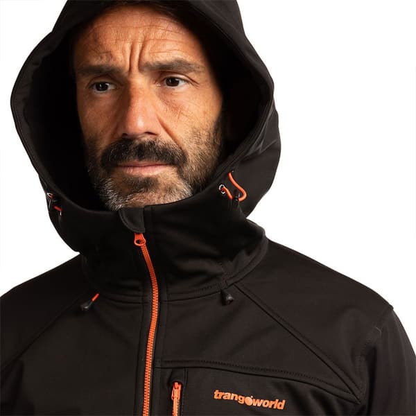 Trangoworld Trx2 Soft Pro Dr Fleecejakke Med Hætte Sort XL Mand