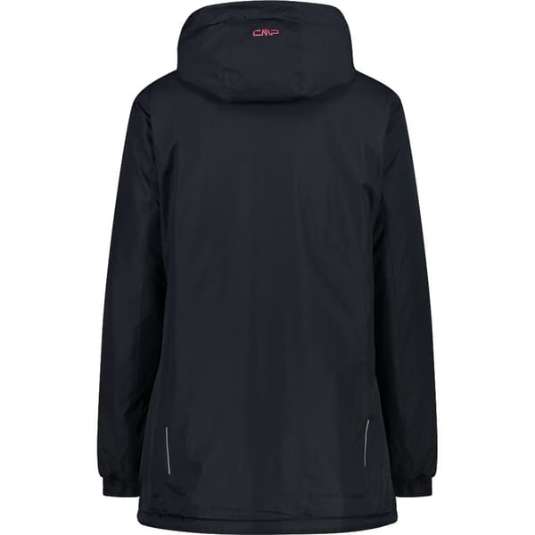 Cmp Long Fix Hood 32z1396 Jakke Grå L Kvinde