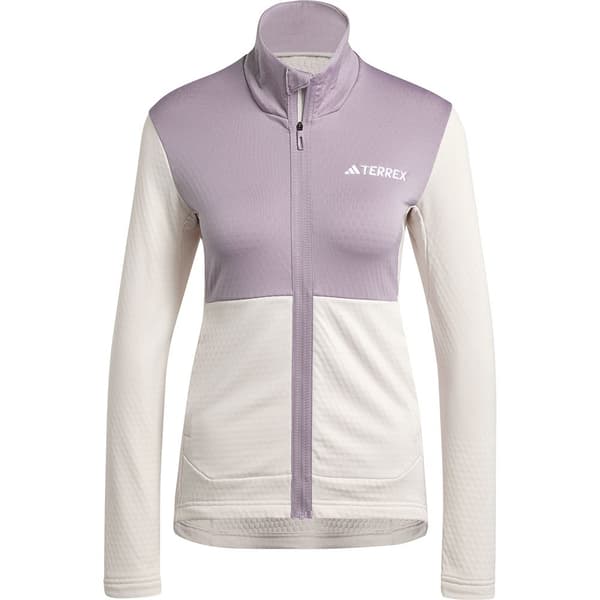 Adidas Terrex Multi Light Fleecejakke Med Fuld Lynlås Hvid,Grå S Kvinde