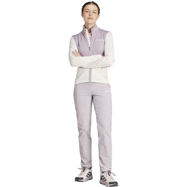Adidas Terrex Multi Light Fleecejakke Med Fuld Lynlås Hvid,Grå S Kvinde