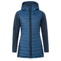 Miniatyrbild 3 av 6: Vaude Skomer Hybrid Parka Fleecejacka Med Huva Blå 36 Kvinna