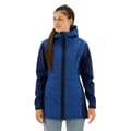 Miniatyrbild 1 av 6: Vaude Skomer Hybrid Parka Fleecejacka Med Huva Blå 36 Kvinna