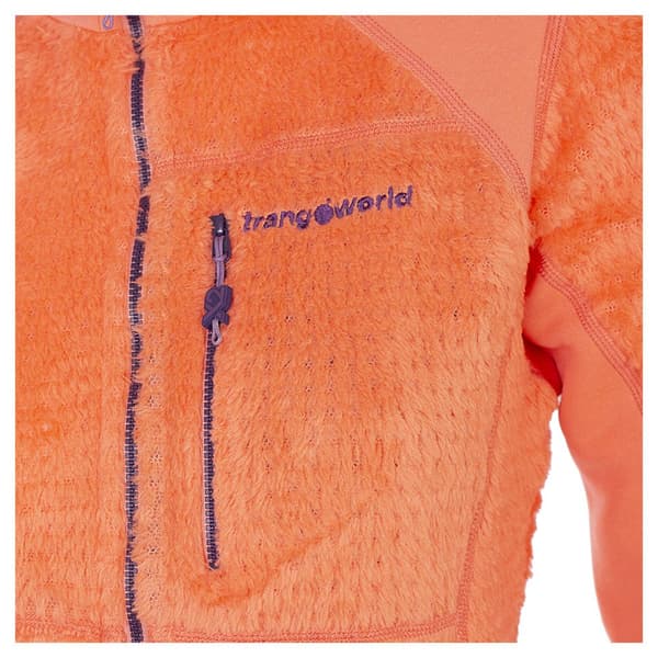 Trangoworld Trx2 Loft Pro Vd Fleecejakke Med Fuld Lynlås Orange L Kvinde