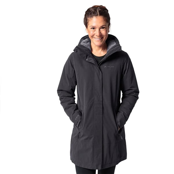 Vaude Skomer Wool Ii Parka Svart 38 Kvinna