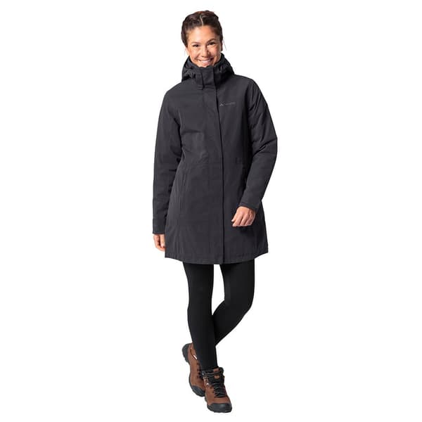 Vaude Skomer Wool Ii Parka Sort 42 Kvinde