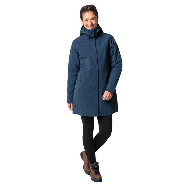Vaude Skomer Wool Ii Parka Blå 38 Kvinna