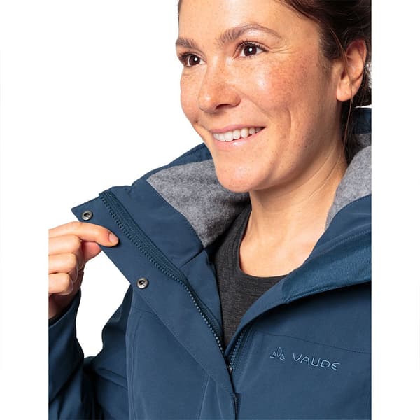 Vaude Skomer Wool Ii Parka Blå 38 Kvinna