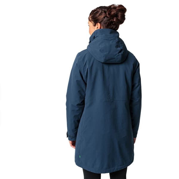 Vaude Skomer Wool Ii Parka Blå 38 Kvinna