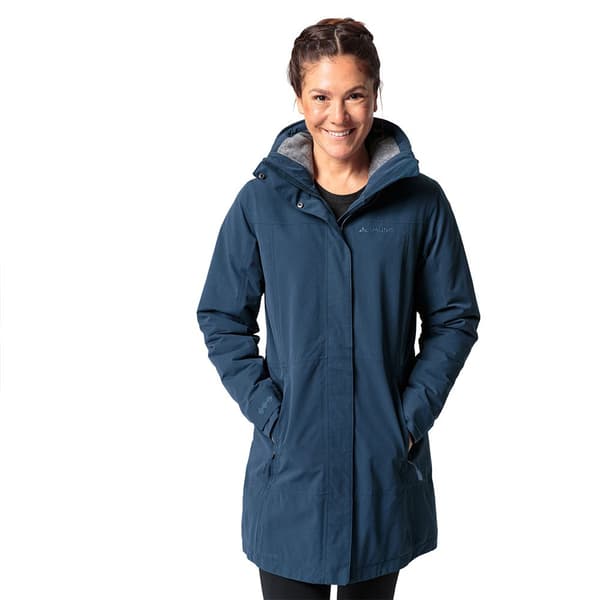 Vaude Skomer Wool Ii Parka Blå 38 Kvinna