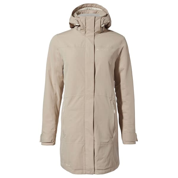 Vaude Skomer Wool Ii Parka Beige 38 Kvinde