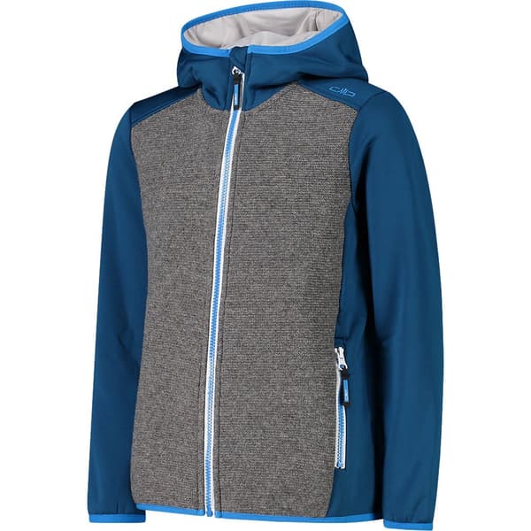 Cmp Fix Hood 30m2104 Softshelljacka Blå,Grå 5 Years Pojke