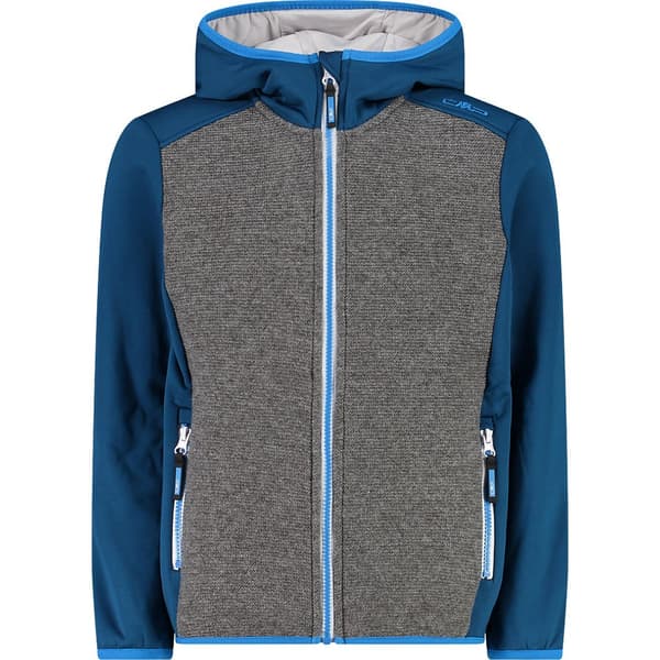 Cmp Fix Hood 30m2104 Softshelljacka Blå,Grå 5 Years Pojke