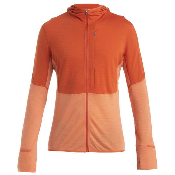 Icebreaker Merino 200 Realfleece Descender Vetoketjullinen Fleecetakki Oranssi M Mies