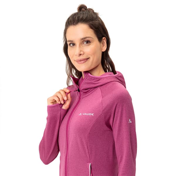Vaude Tekoa Ii Fleecejacka Med Huva Rosa 36 Kvinna