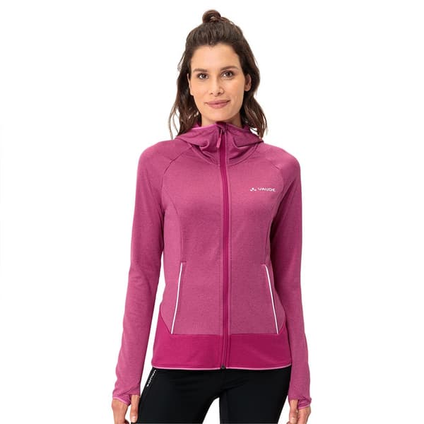 Vaude Tekoa Ii Fleecejacka Med Huva Rosa 36 Kvinna