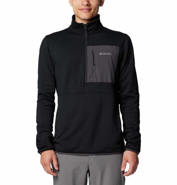 Columbia Hike™ Ii Fleecejakke Med Halv Lynlås Sort XL Mand