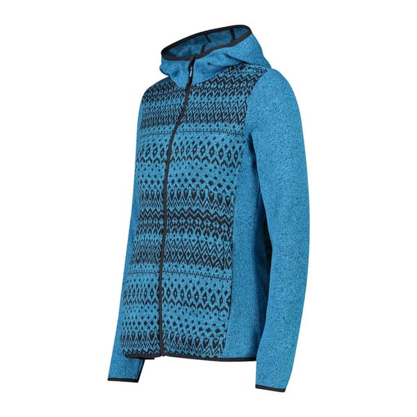 Cmp Fix Hood 32h3586 Fleecejakke Med Hætte Blå 2XS Kvinde