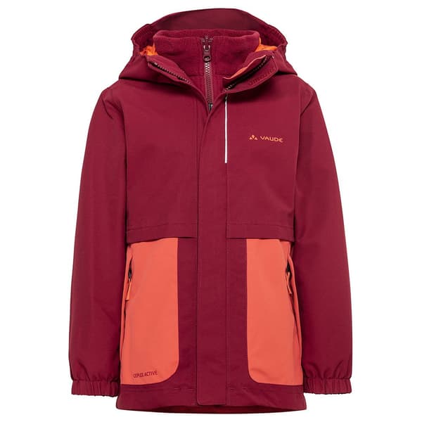 Vaude Campfire 3in1 Jakke Rød 134-140 cm Dreng