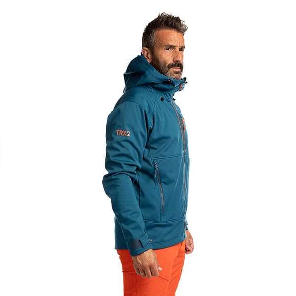 Trangoworld Trx2 Soft Pro Dr Fleecejacka Med Huva Blå L Man