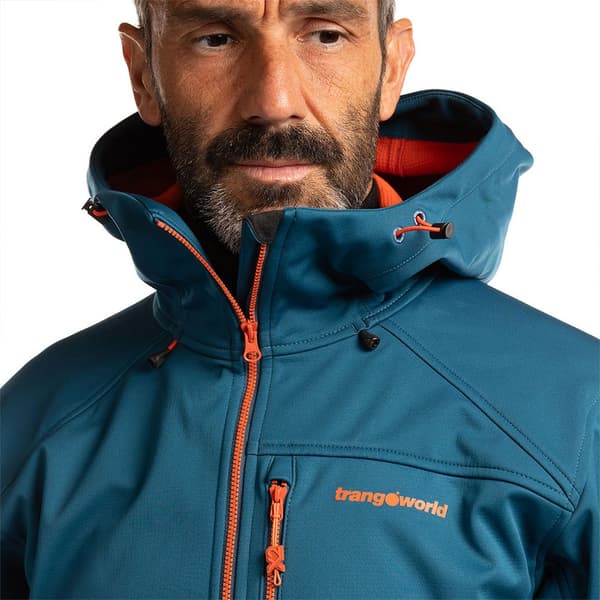 Trangoworld Trx2 Soft Pro Dr Fleecejacka Med Huva Blå L Man