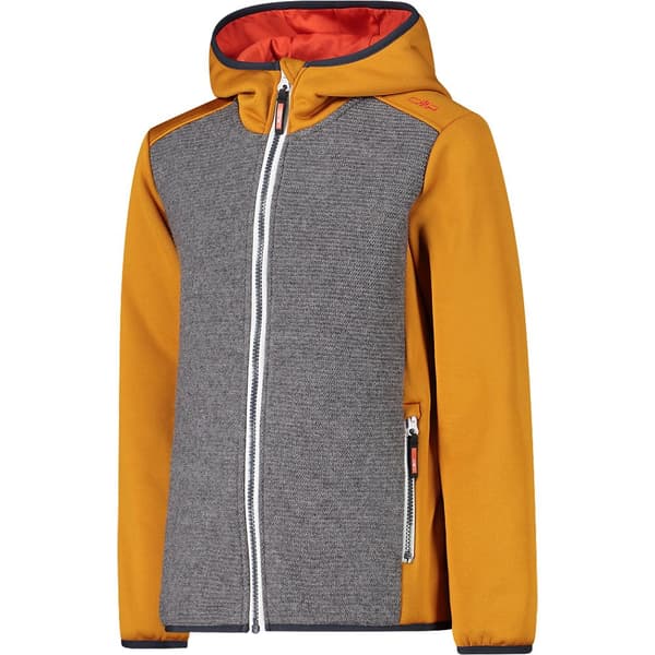 Cmp Fix Hood 30m2104 Softshelljakke Orange,Grå 14 Years Dreng