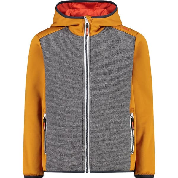 Cmp Fix Hood 30m2104 Softshelljakke Orange,Grå 14 Years Dreng