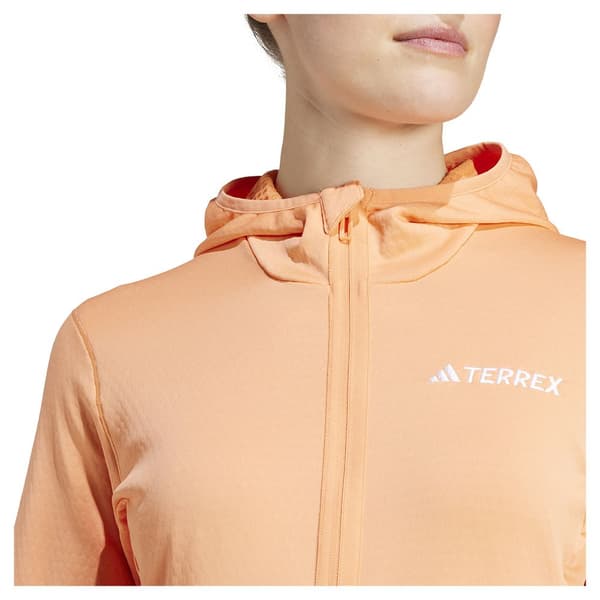 Adidas Xpr Lt J Vetoketjullinen Fleecetakki Oranssi M Nainen