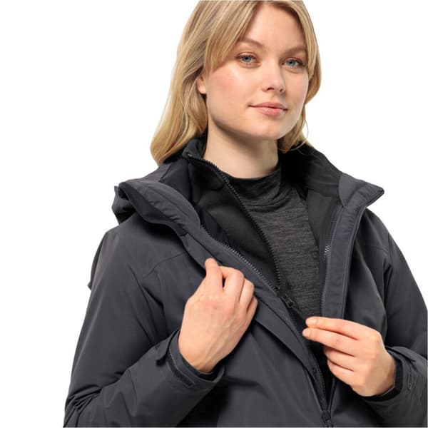 Jack Wolfskin Moonrise Fz Takki Musta L Nainen