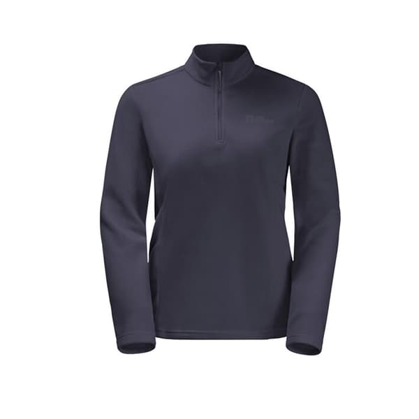 Jack Wolfskin Taunus Fleecejakke Med Halv Lynlås Grå XL Kvinde