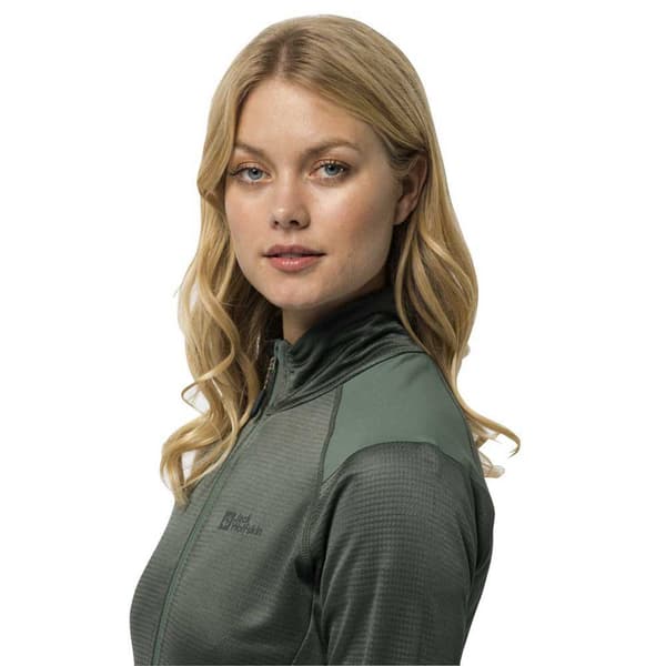 Jack Wolfskin Kammweg Fleecejacka Med Dragkedja L Kvinna