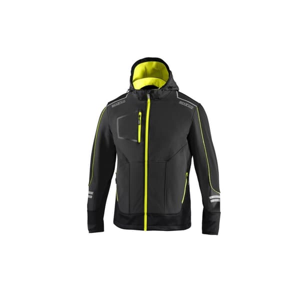 Miesten urheilutakki Sparco Tech TW Keltainen Harmaa - S