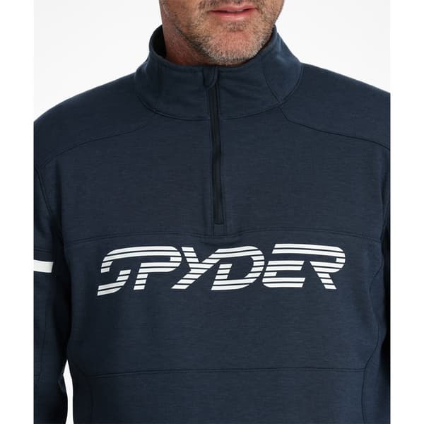 Spyder Speed Fleece Med Halv Dragkedja Blå XL Man