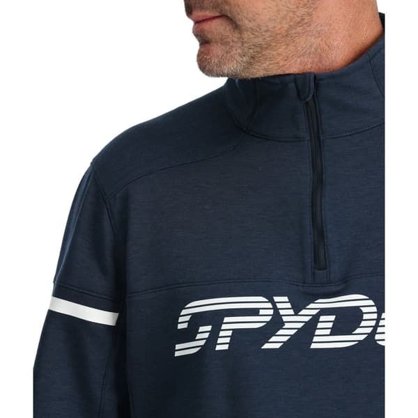Spyder Speed Fleece Med Halv Dragkedja Blå XL Man