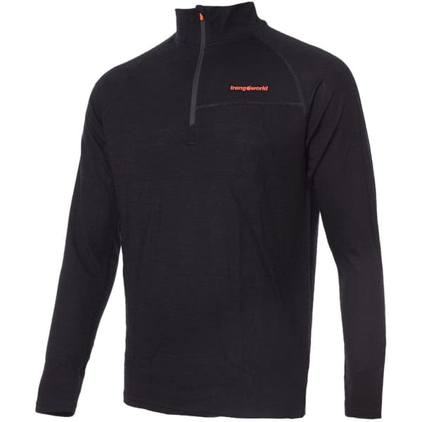 Trangoworld Interior Trx2 Wool Pro Vd Puolivetoketjullinen Fleecetakki Musta 2XL Mies