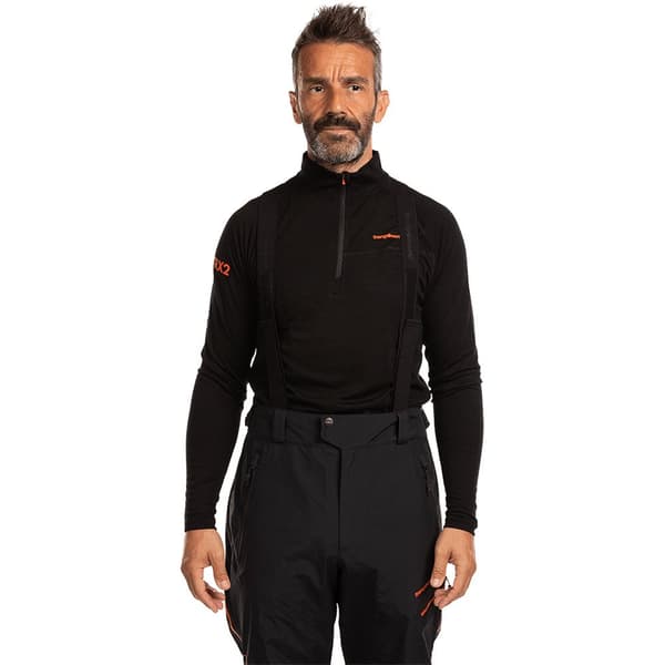 Trangoworld Interior Trx2 Wool Pro Vd Puolivetoketjullinen Fleecetakki Musta 2XL Mies