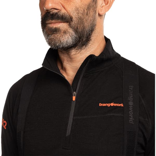 Trangoworld Interior Trx2 Wool Pro Vd Puolivetoketjullinen Fleecetakki Musta 2XL Mies