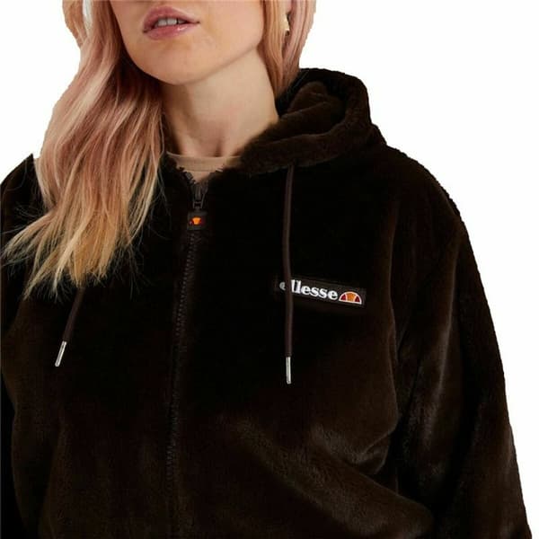 Hættetrøje med Lynlås til Kvinder Ellesse Vecellio Brun Dame Unisex - 34