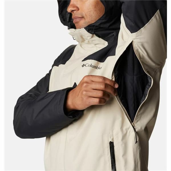 Jacka för vuxna Columbia Electric Peak Svart Beige 2 i 1 Med kåpa - L